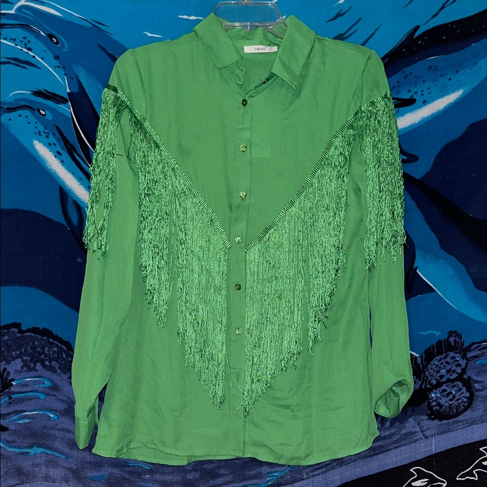 Timing Vibrant Green Shirt